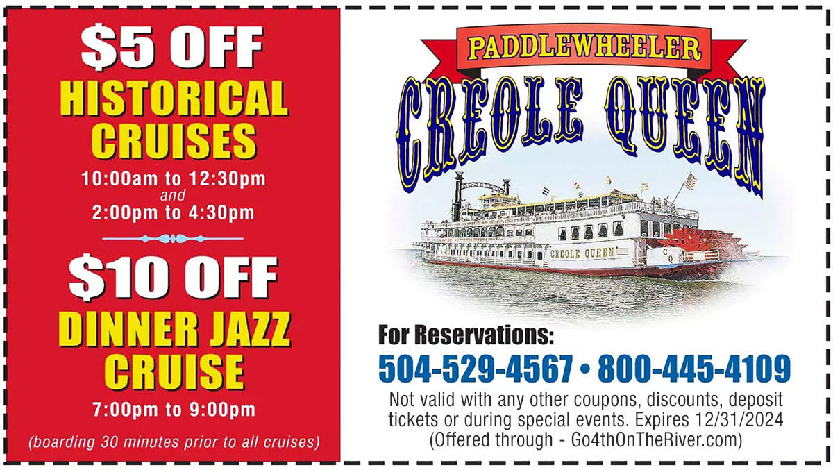 Creole Queen Coupon Promotion